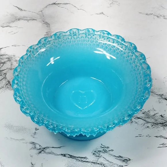 Degenhart Glass Star & Dewdrop Trinket Paperweight Open Salt Vtg - Picture 4 of 9